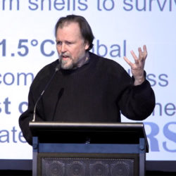 Philip Sutton speaking at the world's first climate emergency declaratoin conference in Darebin, Melbourne, in September 2018